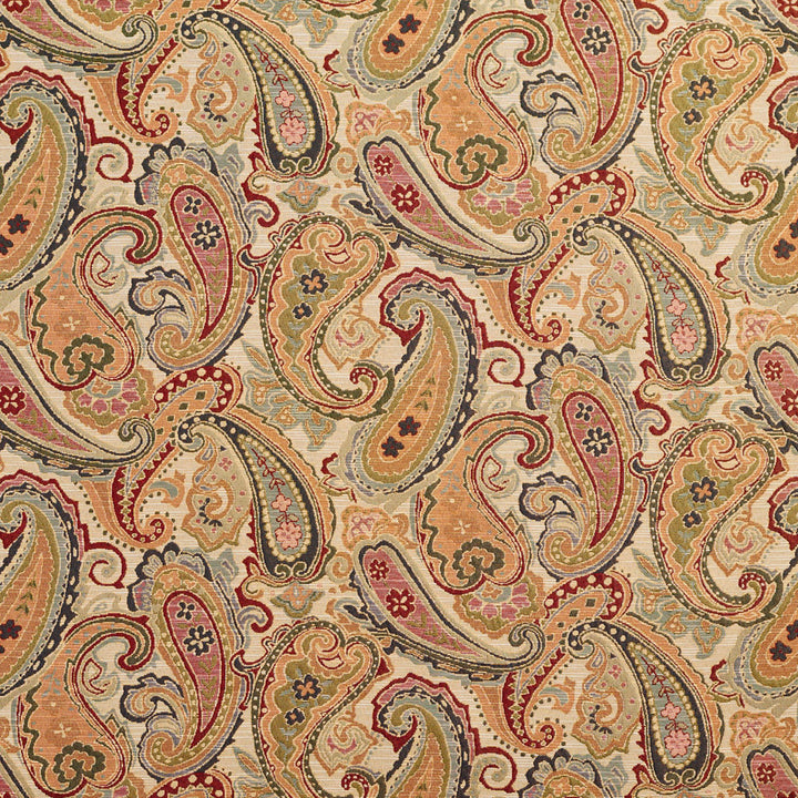 1972 Ecru Paisley by Charlotte Fabric Tapestry Classics 70% Polyester, 30% Cotton Asia Exceeds 45,000 Wyzenbeek Rubs (Heavy Duty) Horizontal: 28.5" x Vertical: 15.25" 54 Inches - Fabric Carolina -