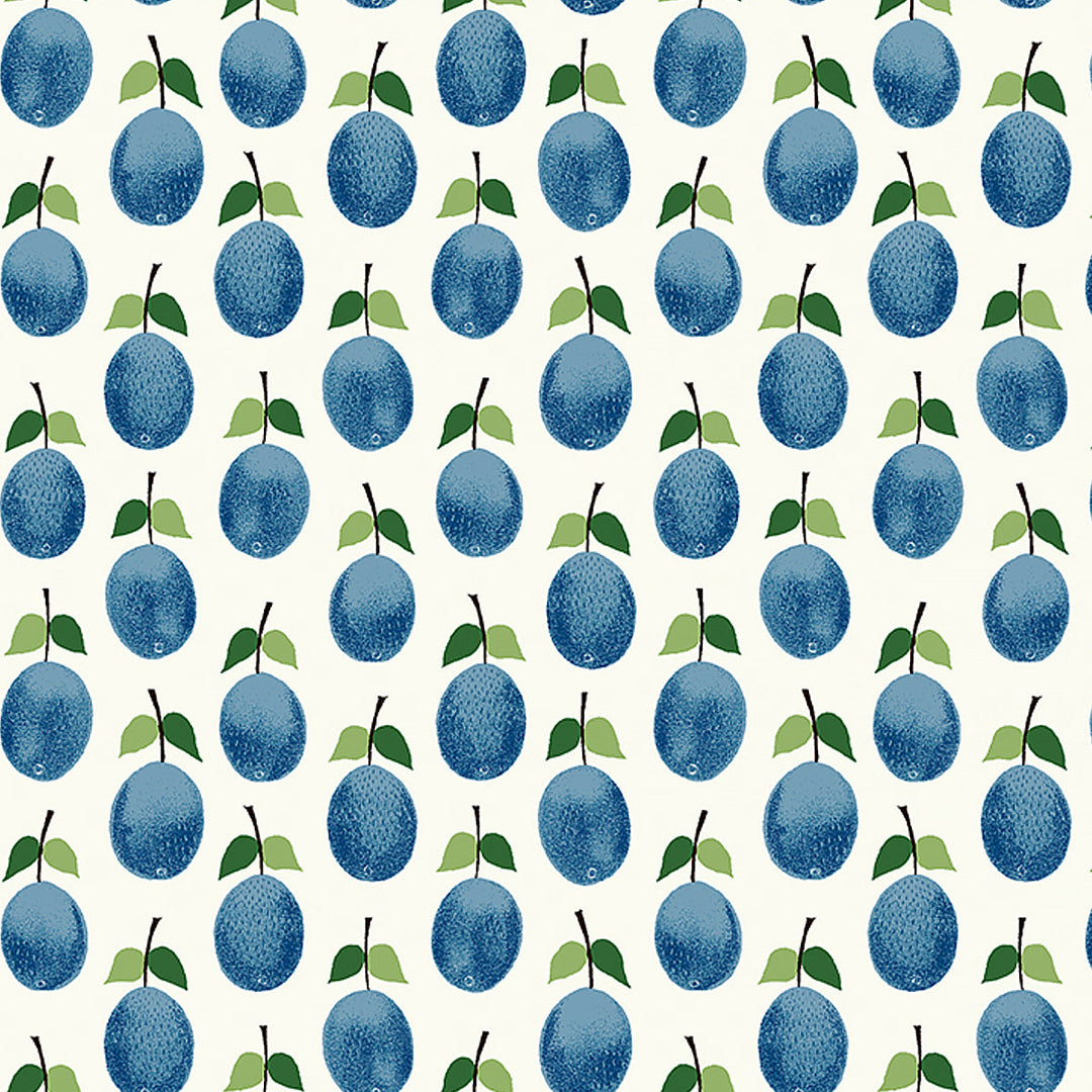 Prunus - Blue by Schumacher Wallcovering