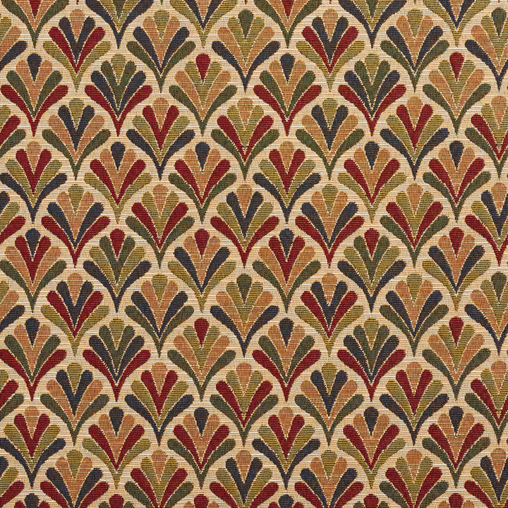 1976 Ecru Fan by Charlotte Fabric Tapestry Classics 70% Polyester, 30% Cotton Asia Exceeds 45,000 Wyzenbeek Rubs (Heavy Duty) </p><p>Repeat: Horizontal: 7.5" x Vertical: 7.5" 54 Inches - Fabric Carolina -