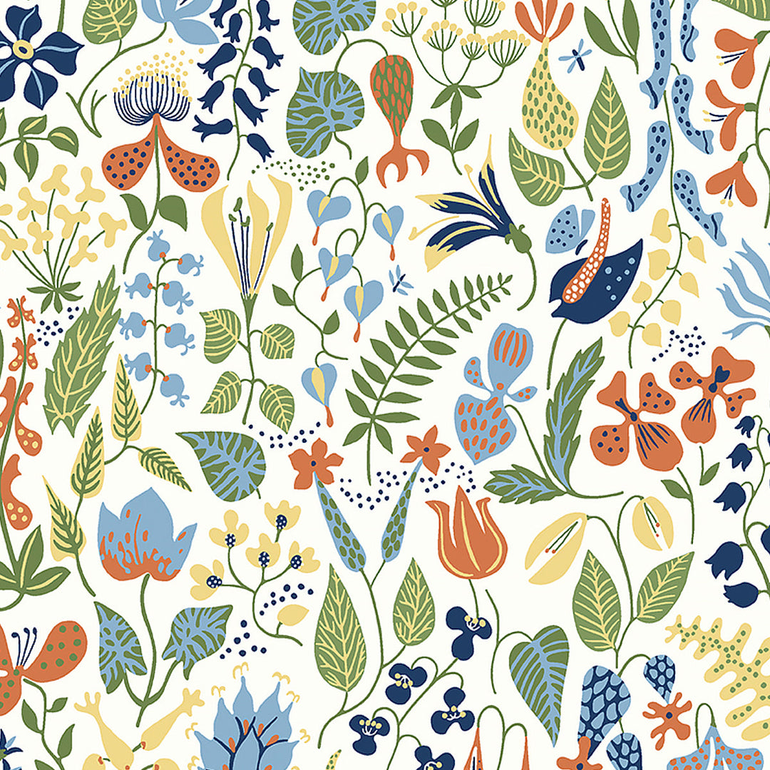 Herbarium - Multi by Schumacher Wallcovering