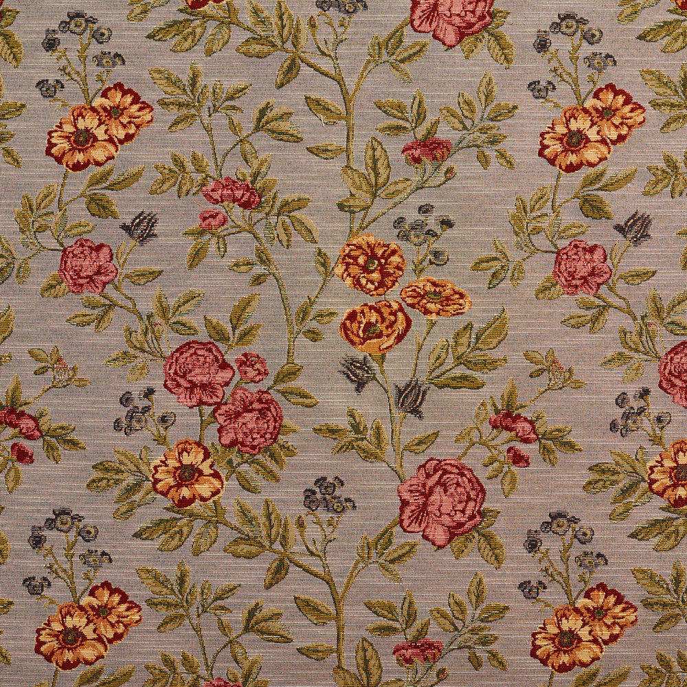 1978 Heather Bouquet by Charlotte Fabric Tapestry Classics 70% Polyester, 30% Cotton Asia Exceeds 45,000 Wyzenbeek Rubs (Heavy Duty) Horizontal: 14.5" x Vertical: 14.5" 54 Inches - Fabric Carolina -
