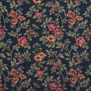 1979 Navy Bouquet by Charlotte Fabric