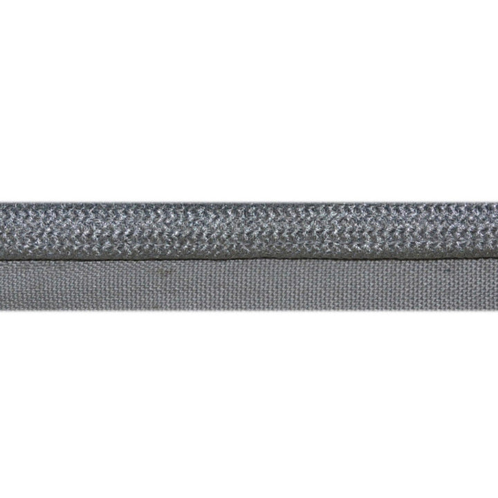 0879 Silver by Europatex Designer Fabric Metallic 100% Polyester 0.50 inches - Swanky Fabrics -
