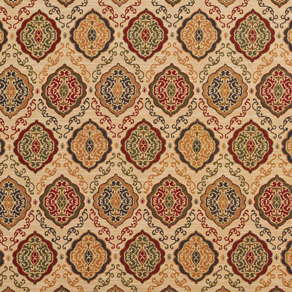 1984 Ecru Heirloom by Charlotte Fabric Tapestry Classics 70% Polyester, 30% Cotton Asia Exceeds 45,000 Wyzenbeek Rubs (Heavy Duty) </p><p>Repeat: Horizontal: 14.5" x Vertical: 7.5" 54 Inches - Fabric Carolina -