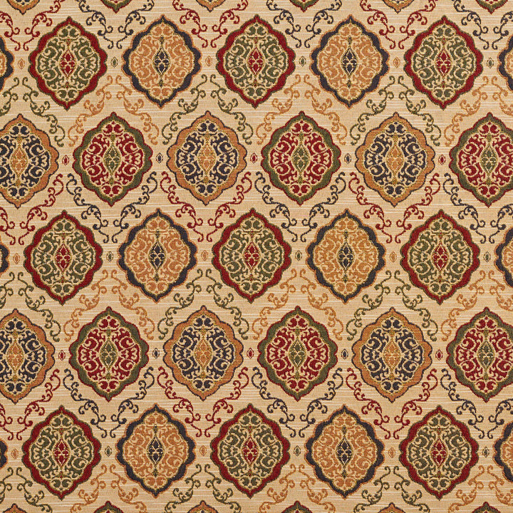 1984 Ecru Heirloom by Charlotte Designer Fabric Tapestry Classics 70% Polyester, 30% Cotton Asia Exceeds 45,000 Wyzenbeek Rubs (Heavy Duty) </p><p>Repeat: Horizontal: 14.5" x Vertical: 7.5" 54 Inches - Swanky Fabrics -