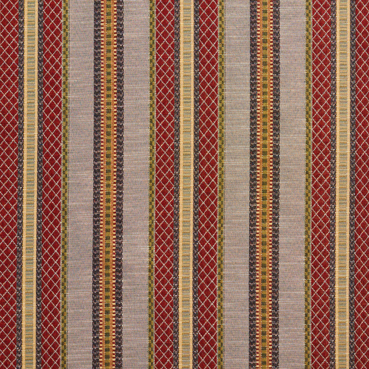1986 Heather Stripe by Charlotte Designer Fabric Tapestry Classics 70% Polyester, 30% Cotton Asia Exceeds 45,000 Wyzenbeek Rubs (Heavy Duty) Horizontal: 7.25" 54 Inches - Swanky Fabrics -