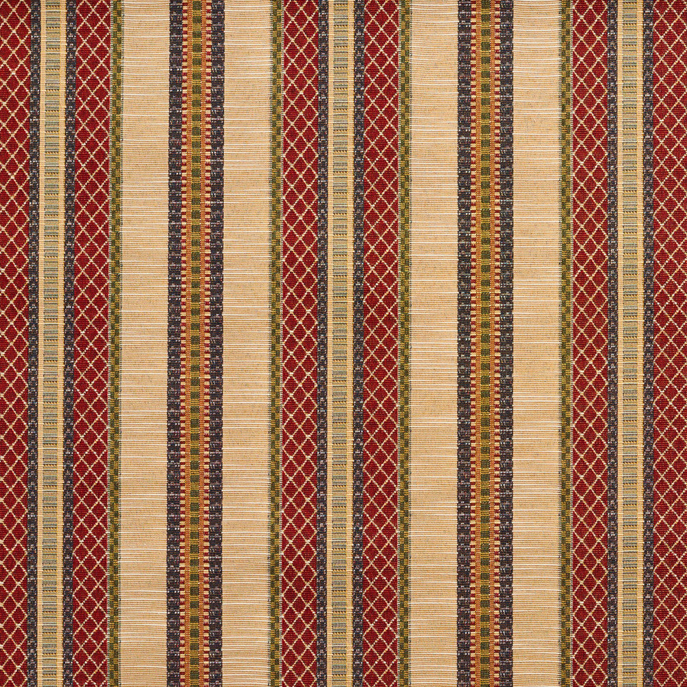 1988 Ecru Stripe by Charlotte Fabric Tapestry Classics 70% Polyester, 30% Cotton Asia Exceeds 45,000 Wyzenbeek Rubs (Heavy Duty) </p><p>Repeat: Horizontal: 7.25" 54 Inches - Fabric Carolina -