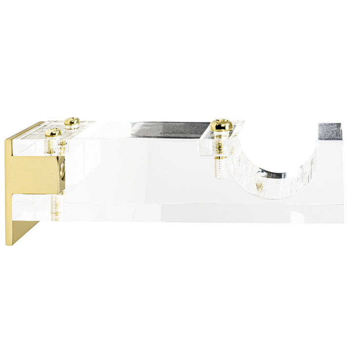 Acrylic Bracket 2 Gold by Stout Hardware Stout Hardware Acrylic Bracket 2 GoldHardware 1.375 INCH ACRYLIC/METAL COLLECTION USA </p><p>Repeat: H: 0.000, V: 0.000 1.38 in - Fabric Carolina -