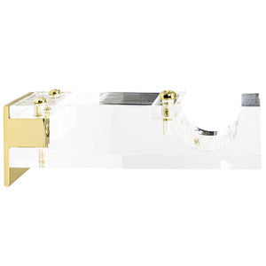 Acrylic Bracket 2 Gold by Stout Hardware