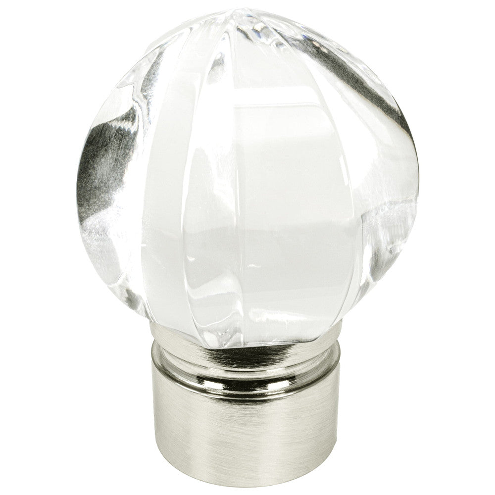 Sphere Finial 1 Silver by Stout Hardware Stout Hardware Sphere Finial 1 SilverHardware 1.375 INCH ACRYLIC/METAL COLLECTION USA </p><p>Repeat: H: 0.000, V: 0.000 1.38 in - Fabric Carolina -