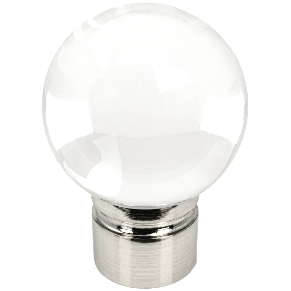 Ball Finial 1 Silver by Stout Hardware Stout Hardware Ball Finial 1 SilverHardware 1.375 INCH ACRYLIC/METAL COLLECTION USA </p><p>Repeat: H: 0.000, V: 0.000 1.38 in - Fabric Carolina -