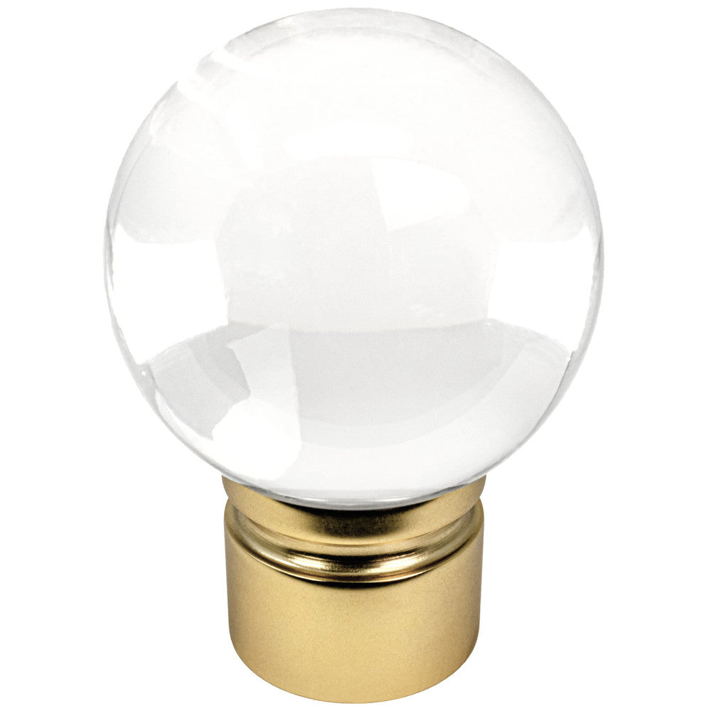 Ball Finial 2 Gold by Stout Hardware Stout Hardware Ball Finial 2 GoldHardware 1.375 INCH ACRYLIC/METAL COLLECTION USA </p><p>Repeat: H: 0.000, V: 0.000 1.38 in - Fabric Carolina -