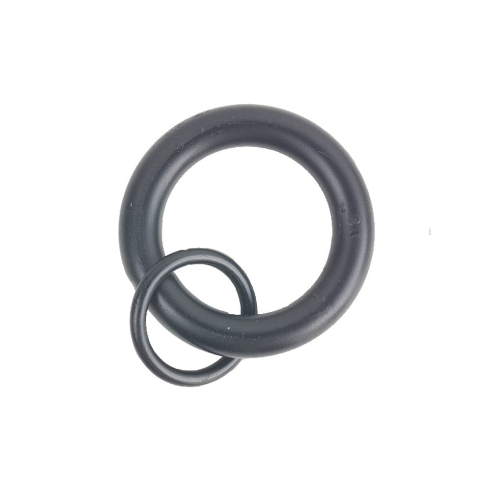 Rings W/ Loop 1 Black (10 Per Pack) by Stout Hardware Stout Hardware Rings W/ Loop 1 Black (10 Per Pack)Hardware 1/2 INCH METAL Fabric HARDWARE - IRRESISTIBLE USA </p><p>Repeat: H: , V: 0.5 in - Fabric Carolina -