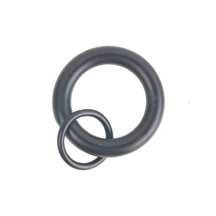 Rings W/ Loop 1 Black (10 Per Pack) by Stout Hardware Stout Hardware Rings W/ Loop 1 Black (10 Per Pack)Hardware 1/2 INCH METAL Fabric HARDWARE - IRRESISTIBLE USA </p><p>Repeat: H: , V: 0.5 in - Fabric Carolina -