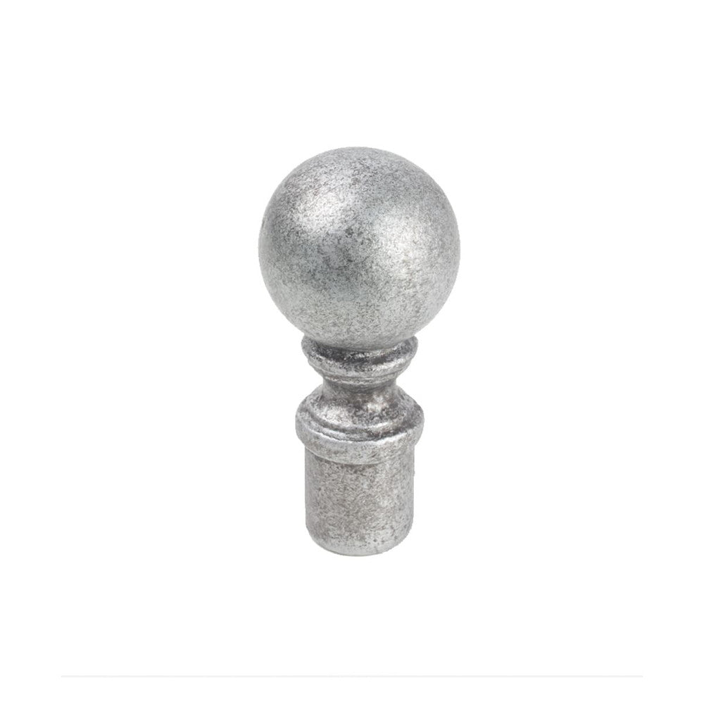 Ball Finial 4 Silver by Stout Hardware Stout Hardware Ball Finial 4 SilverHardware 1/2 INCH METAL Fabric HARDWARE - IRRESISTIBLE USA </p><p>Repeat: H: , V: 0.5 in - Fabric Carolina -