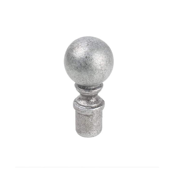 Ball Finial 4 Silver by Stout Hardware Stout Hardware Ball Finial 4 SilverHardware 1/2 INCH METAL Fabric HARDWARE - IRRESISTIBLE USA </p><p>Repeat: H: , V: 0.5 in - Fabric Carolina -