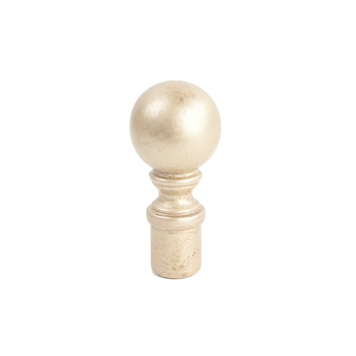 Ball Finial 5 Chardonnay by Stout Hardware Stout Hardware Ball Finial 5 ChardonnayHardware 1/2 INCH METAL Fabric HARDWARE - IRRESISTIBLE USA </p><p>Repeat: H: , V: 0.5 in - Fabric Carolina -