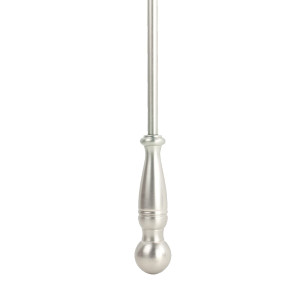 Decorative Wand 3 Pewter by Stout Hardware