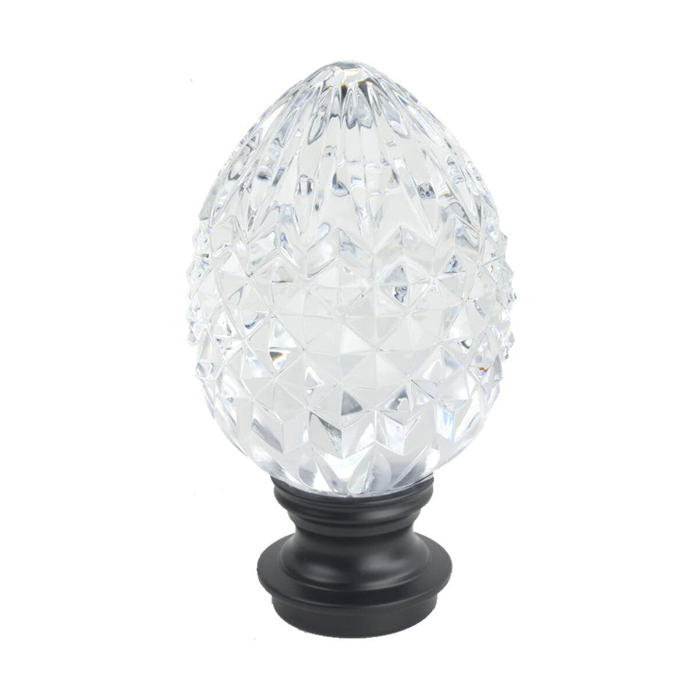 Pineapple Finial 1 Black by Stout Hardware Stout Hardware Pineapple Finial 1 BlackHardware 1 INCH METAL Fabric HARDWARE - ARTISTIC INFLUENCE TAIWAN </p><p>Repeat: H: 4.625, V: 2.500 1 in - Fabric Carolina -