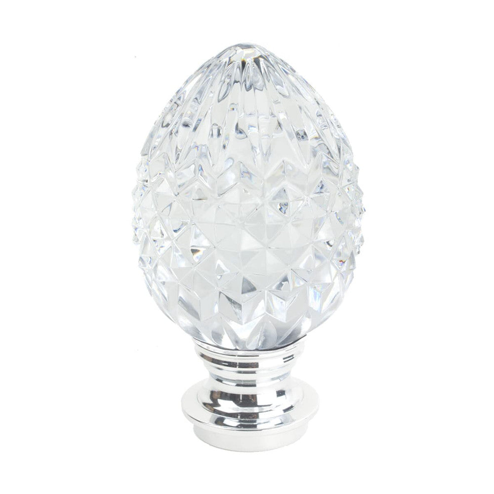 Pineapple Finial 4 Chrome by Stout Hardware Stout Hardware Pineapple Finial 4 ChromeHardware 1 INCH METAL Fabric HARDWARE - ARTISTIC INFLUENCE TAIWAN </p><p>Repeat: H: 4.625, V: 2.500 1 in - Fabric Carolina -