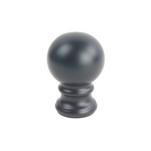 Iron Ball Finial 1 Black by Stout Hardware