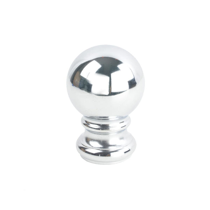 Iron Ball Finial 4 Chrome by Stout Hardware Stout Hardware Iron Ball Finial 4 ChromeHardware 1 INCH METAL Fabric HARDWARE - ARTISTIC INFLUENCE TAIWAN </p><p>Repeat: H: 3.125, V: 2.250 1 in - Fabric Carolina -