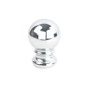 Iron Ball Finial 4 Chrome by Stout Hardware