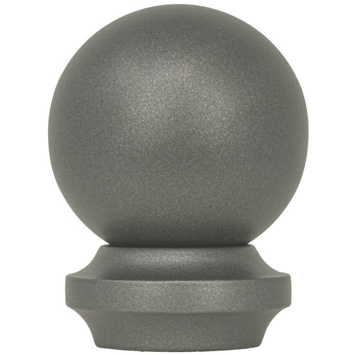 Metal Ball Finial 1 Graphite by Stout Hardware Stout Hardware Metal Ball Finial 1 GraphiteHardware 1.375 INCH INDUSTRIAL WOOD & METAL COLLECTION USA </p><p>Repeat: H: 0.000, V: 0.000 1.38 in - Fabric Carolina -