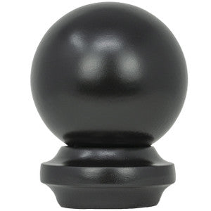 Metal Ball Finial 2 Black by Stout Hardware