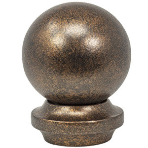 Metal Ball Finial 5 Copper by Stout Hardware