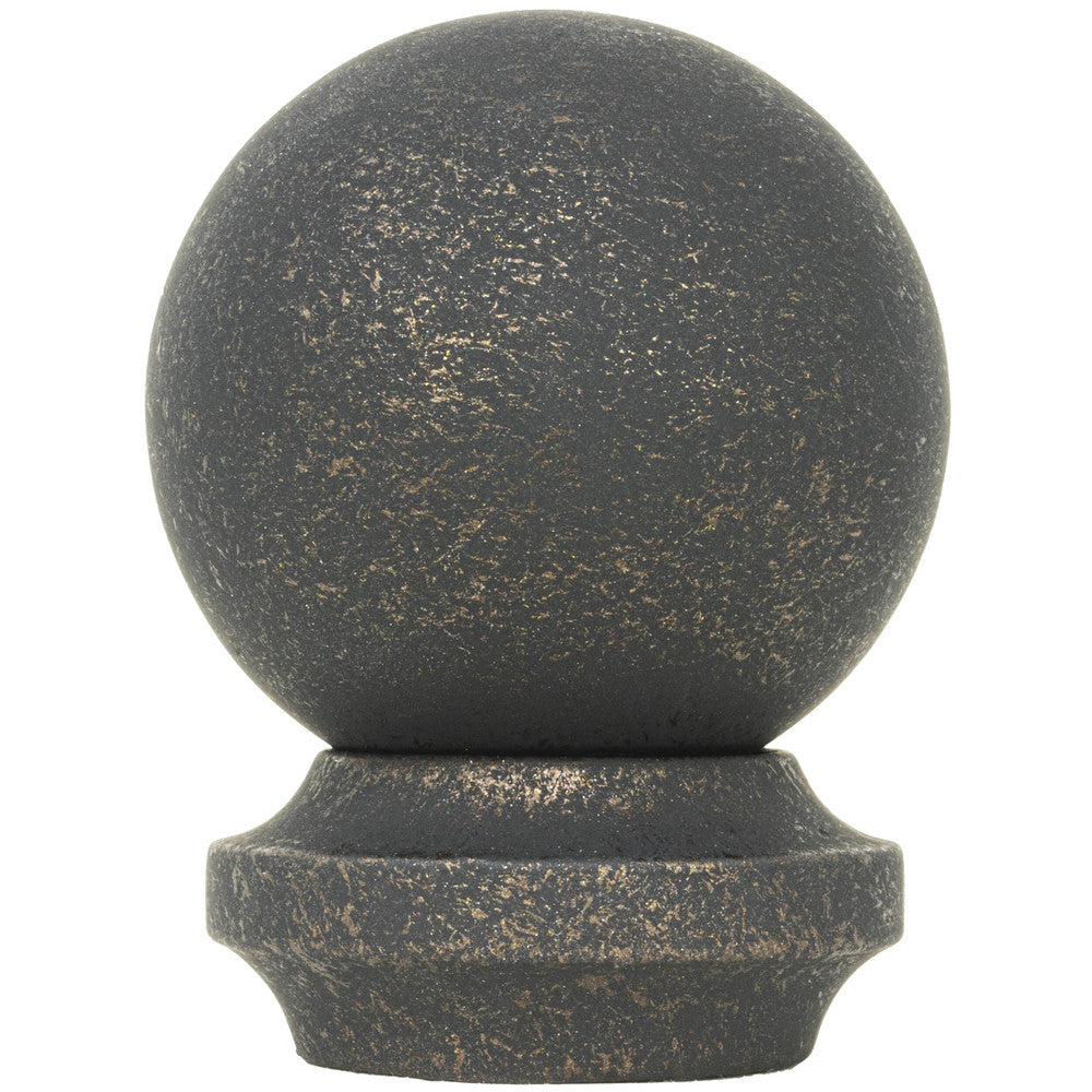 Metal Ball Finial 6 Charcoal by Stout Hardware Stout Hardware Metal Ball Finial 6 CharcoalHardware 1.375 INCH INDUSTRIAL WOOD & METAL COLLECTION USA </p><p>Repeat: H: 0.000, V: 0.000 1.38 in - Fabric Carolina -