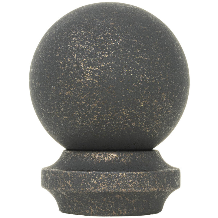 Metal Ball Finial 6 Charcoal by Stout Hardware Stout Hardware Metal Ball Finial 6 CharcoalHardware 1.375 INCH INDUSTRIAL WOOD & METAL COLLECTION USA </p><p>Repeat: H: 0.000, V: 0.000 1.38 in - Fabric Carolina -