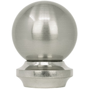 Metal Ball Finial 7 Silver by Stout Hardware