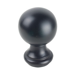 Ball Finial 1 Black by Stout Hardware