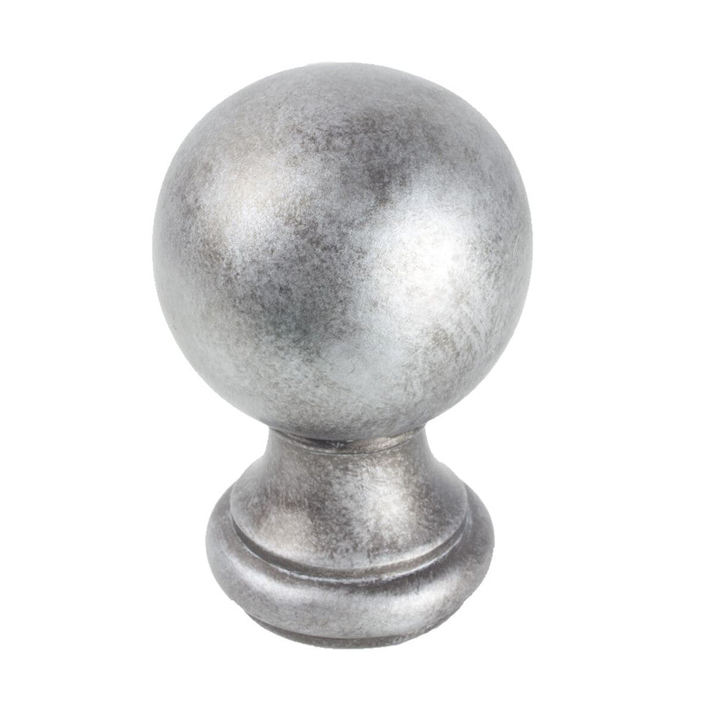 Ball Finial 4 Silver by Stout Hardware Stout Hardware Ball Finial 4 SilverHardware 1.5 INCH METAL Fabric HARDWARE - METROPOLITAN USA </p><p>Repeat: H: , V: 1.5 in - Fabric Carolina -