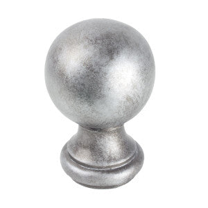 Ball Finial 4 Silver by Stout Hardware