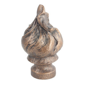 Flame Finial 3 Bronze by Stout Hardware