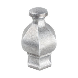 Hex Finial 4 Silver by Stout Hardware