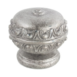 Egg Finial 4 Silver by Stout Hardware
