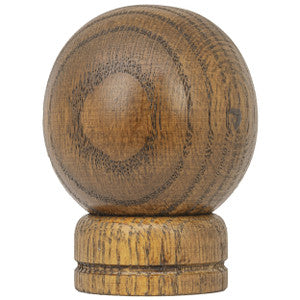 Wood Ball Finial 3 Saddle by Stout Hardware