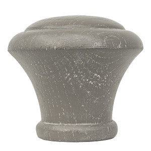 Wood Knob Finial 1 Stone by Stout Hardware