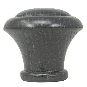 Wood Knob Finial 2 Grey by Stout Hardware