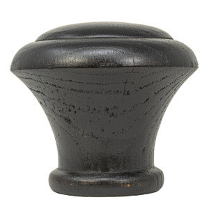 Wood Knob Finial 4 Espresso by Stout Hardware