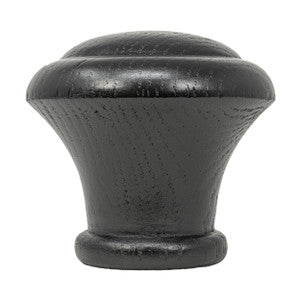 Wood Knob Finial 5 Black by Stout Hardware