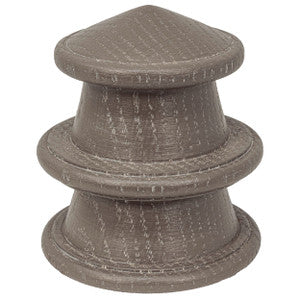 Wood Top Finial 2 Grey by Stout Hardware