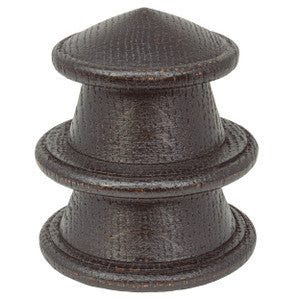 Wood Top Finial 4 Espresso by Stout Hardware