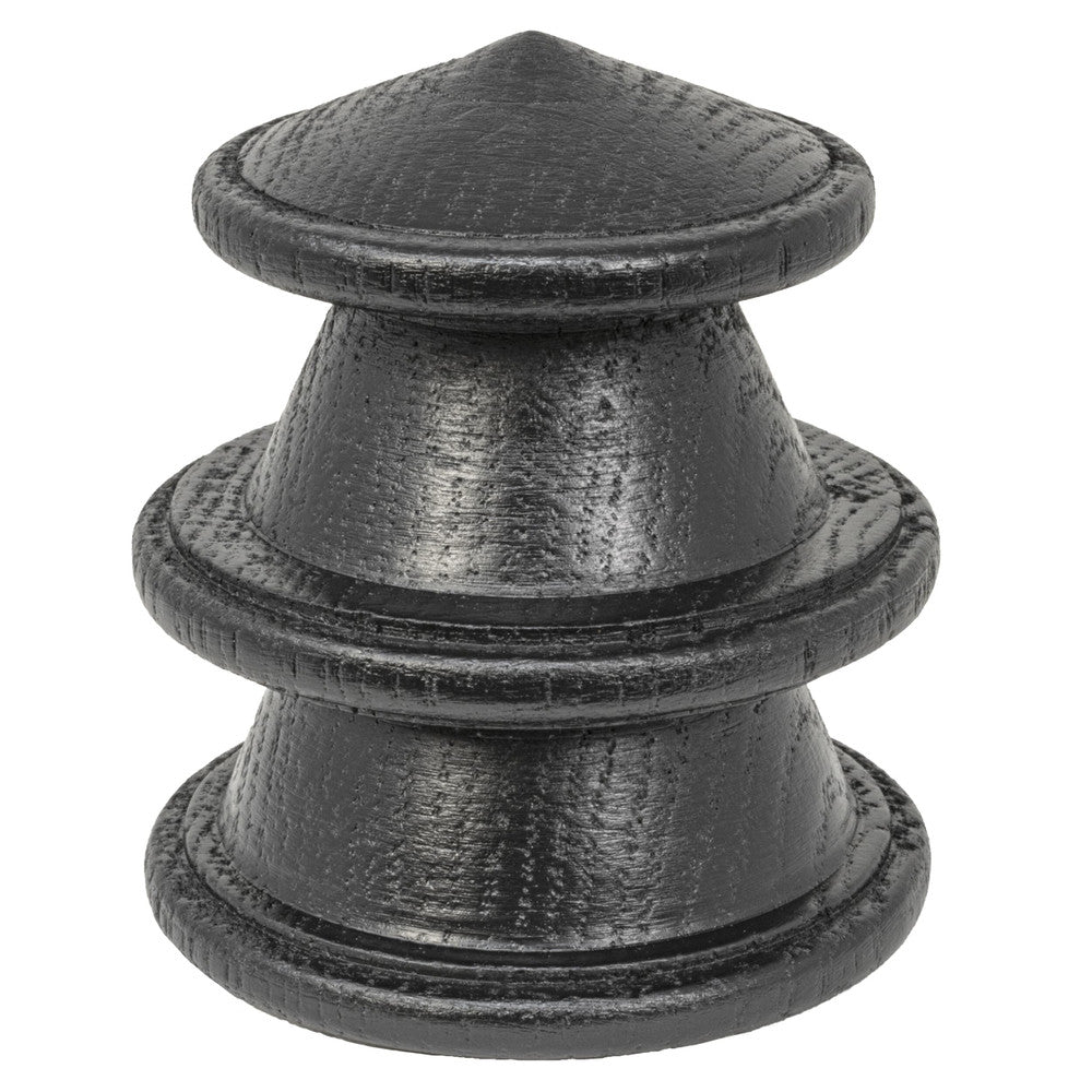 Wood Top Finial 5 Black by Stout Hardware Stout Hardware Wood Top Finial 5 BlackHardware 1.375 INCH INDUSTRIAL WOOD & METAL COLLECTION USA </p><p>Repeat: H: 1.380, V: 1.380 1.38 in - Fabric Carolina -