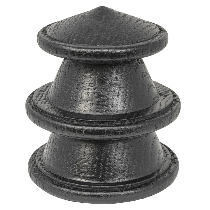 Wood Top Finial 5 Black by Stout Hardware Stout Hardware Wood Top Finial 5 BlackHardware 1.375 INCH INDUSTRIAL WOOD & METAL COLLECTION USA </p><p>Repeat: H: 1.380, V: 1.380 1.38 in - Fabric Carolina -