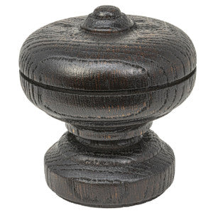 Wood Urn Finial 4 Espresso by Stout Hardware