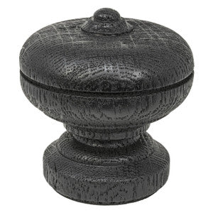 Wood Urn Finial 5 Black by Stout Hardware